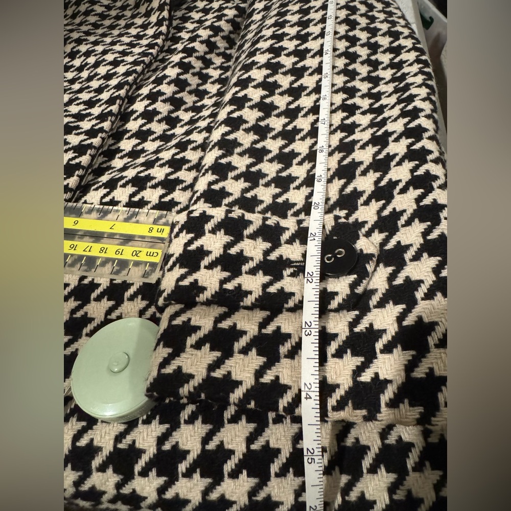 Houndstooth Black and White Coat - Picture 10 of 10